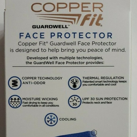Copper Fit Guardwell Face Protector Youth Mask - Picture 3 of 6
